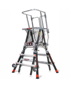Little Giant Aerial Safety Cage Adjustable Ladder 3 '- 5' / 0.91-1.52m